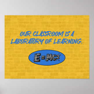 Poster Classroom Is Laboratory Of Learning | Teacher