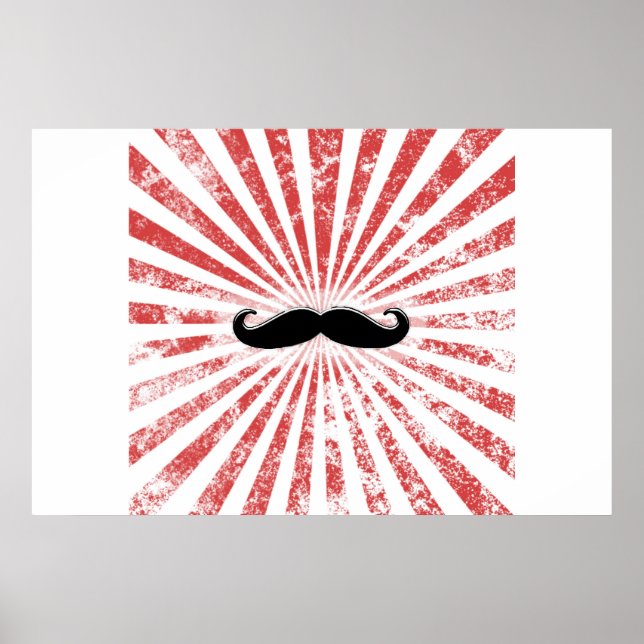 Poster Classy Mustache (Devant)