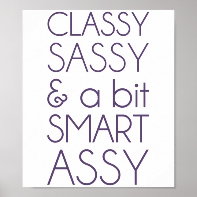 Poster Classy Sassy et un peu Smart Assy (Devant)