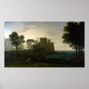Poster Claude Lorrain Le paysage enchanté du château