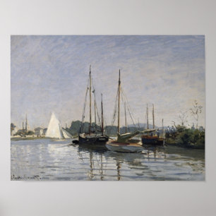 Poster Claude Monet Bateaux de plaisance, Argenteuil, c