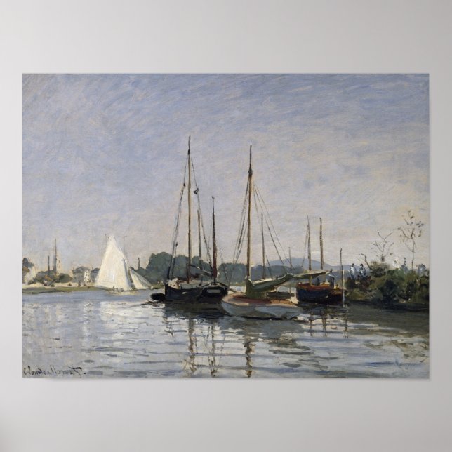 Poster Claude Monet | Bateaux de plaisance, Argenteuil, c (Devant)