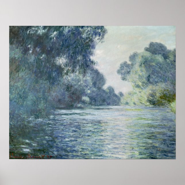 Poster Claude Monet | Branche de la Seine près de Giverny (Devant)
