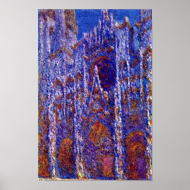 Poster Claude Monet - Cathédrale de Rouen (Devant)