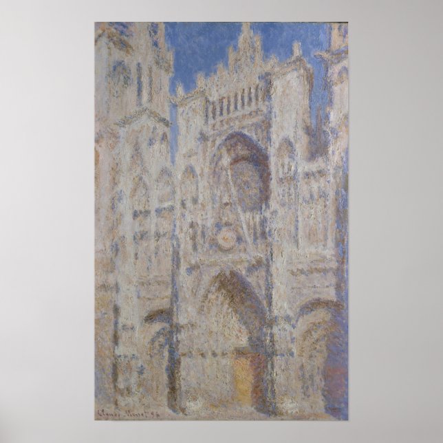 Poster Claude Monet | Cathédrale de Rouen Le Portail Sole (Devant)