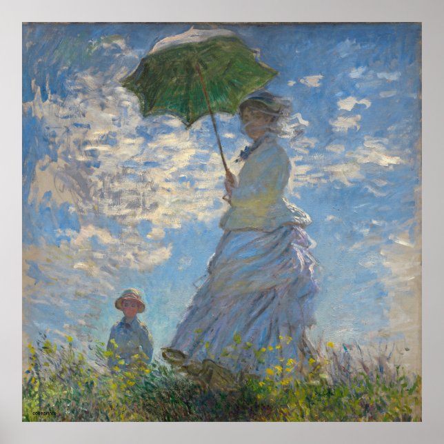 Poster Claude Monet célèbre peinture fine art sur (Devant)