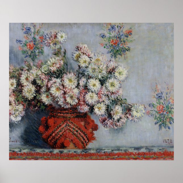 Poster Claude Monet | Chrysanthèmes, 1878 (Devant)