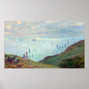 Poster Claude Monet Cliffs à Pourville