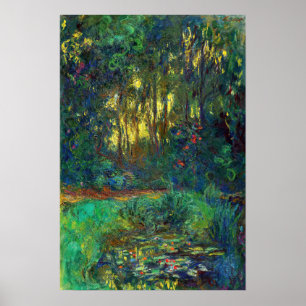 Poster Claude Monet - Coin d'un étang avec des Nénuphars