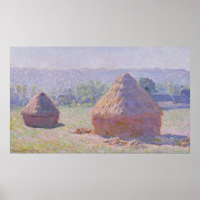 Poster Claude Monet | Emballages à la fin de l'été (Devant)