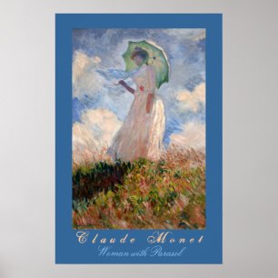 Poster Claude Monet : Femme avec parasol