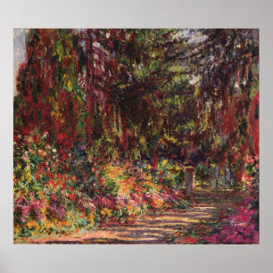 Poster Claude Monet   Garden Path at Giverny