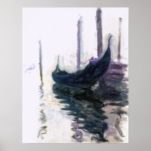 Poster Claude Monet Gondola à Venise