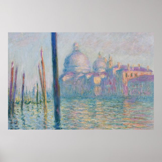 Poster Claude Monet Grand Canal Venise Italie Voyage (Devant)