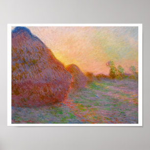 Poster Claude Monet Haystack