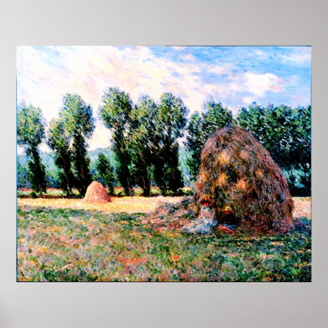 Poster Claude Monet - Haystack à Giverny (Devant)