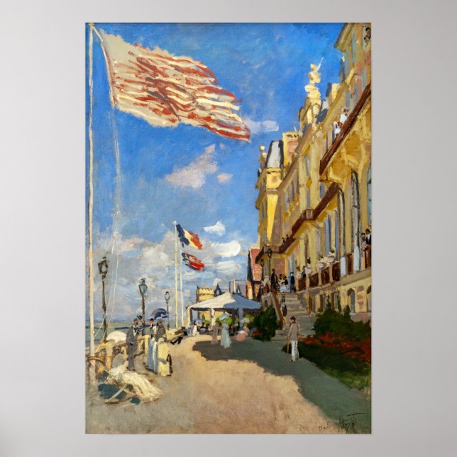 Poster Claude Monet - Hôtel des Roches Noires, Trouville (Devant)