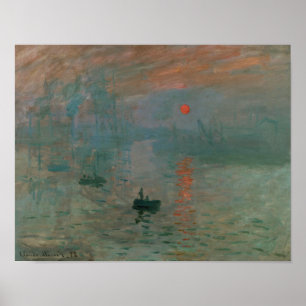 Poster Claude Monet - Impression, lever de soleil