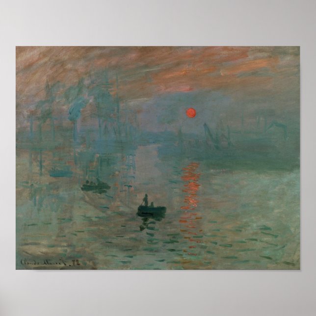 Poster Claude Monet - Impression, lever de soleil (Devant)