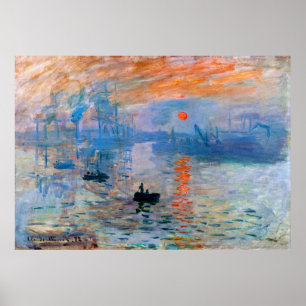 Poster Claude Monet - Impression, lever de soleil