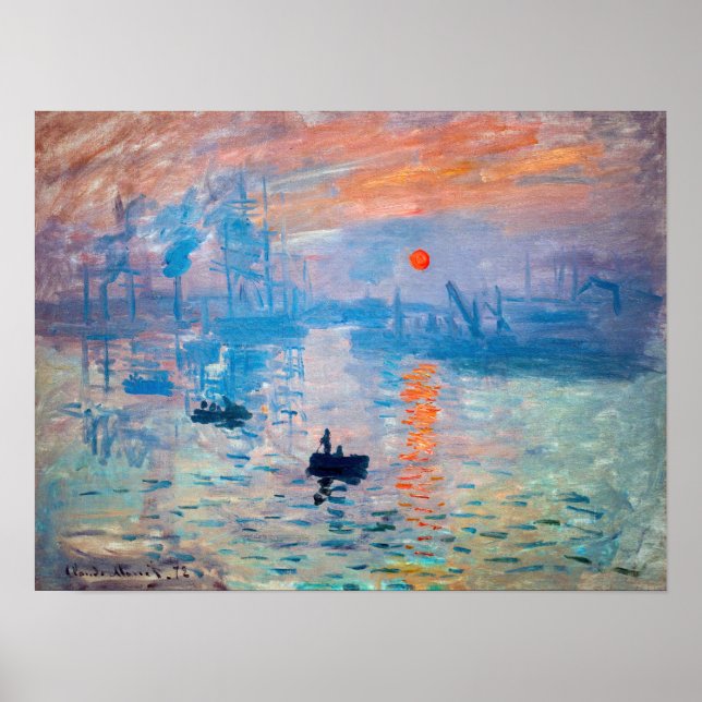 Poster Claude Monet - Impression, lever de soleil (Devant)