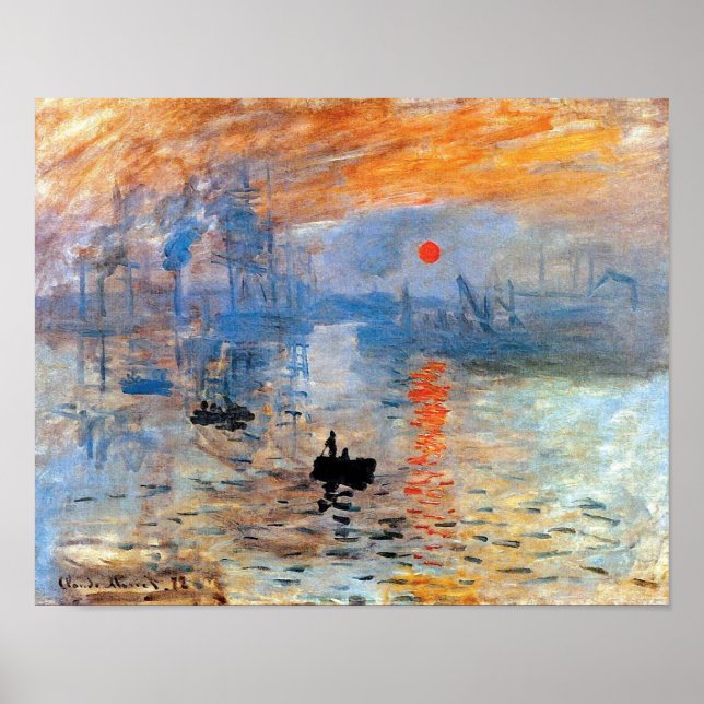 Poster Claude Monet Impression Sunrise (Devant)