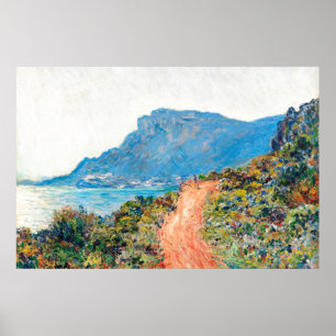 Poster Claude Monet La Corniche près de Monaco