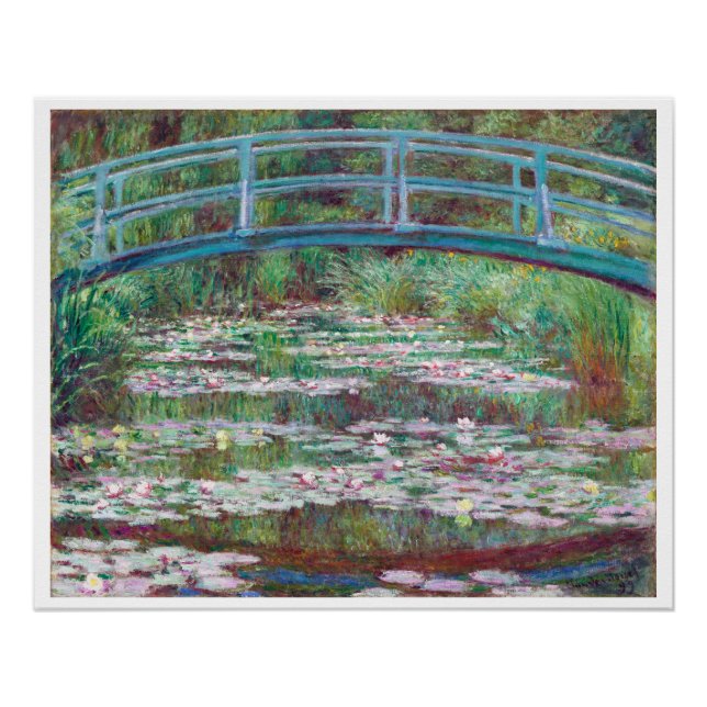Poster Claude Monet La passerelle japonaise (Devant)