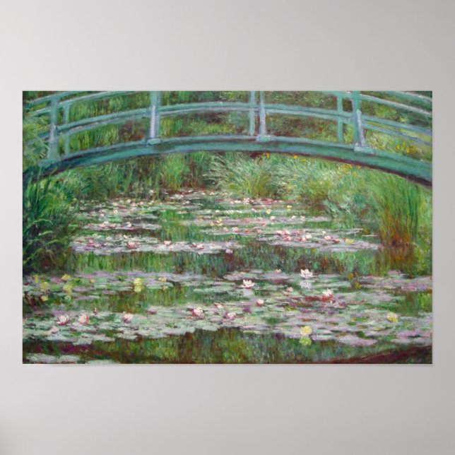 Poster Claude Monet - La passerelle japonaise (Devant)