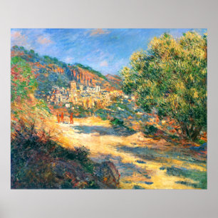 Poster Claude Monet : La route vers Monte Carlo