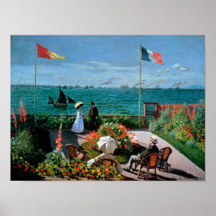 Poster Claude Monet   La Terrasse à Sainte-Adresse, 1867