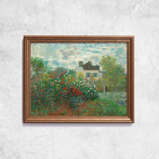 Poster Claude Monet L'Artiste Jardin Le Vieux Art Françai