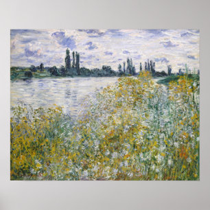 Poster Claude Monet   � le aux Fleurs près de V � theuil