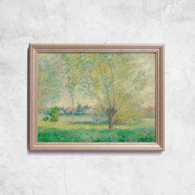 Poster Claude Monet Le Fil De L'Ancien Art Français (Claude Monet The Willows French Old Art Poster
)