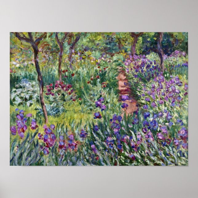 Poster Claude Monet - Le jardin de l'artiste à Giverny (Devant)