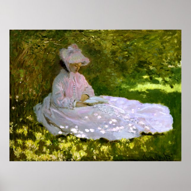 Poster Claude Monet : Le lecteur (Devant)