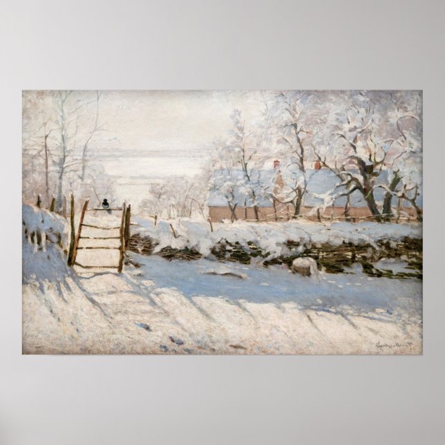 Poster Claude Monet - Le Magpie (Devant)