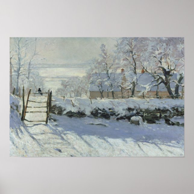 Poster Claude Monet - Le Magpie (Devant)