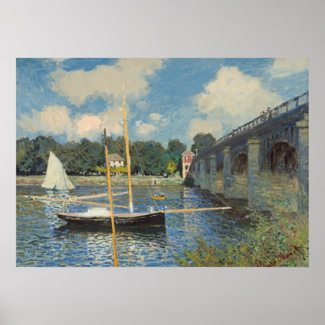 Poster Claude Monet | Le pont d'Argenteuil (Devant)