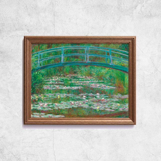 Poster Claude Monet Le Pont Japonais Du Pied Vieux Art (Claude Monet The Japanese Foot Bridge Old Art Poster
)
