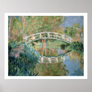 Poster Claude Monet   Le pont japonais, Giverny