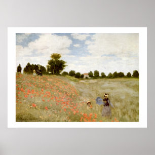 Poster Claude Monet - Les Coquelicots a Argenteuil