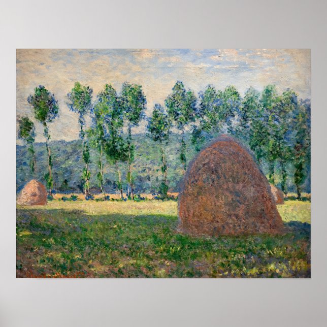 Poster Claude Monet - Les magasins d'usine près de Givern (Devant)
