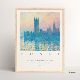 Poster Claude Monet Les Maisons du Parlement L'art du cou