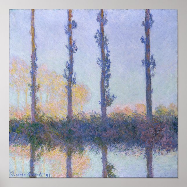 Poster Claude Monet | Les Quatre Trees (Devant)