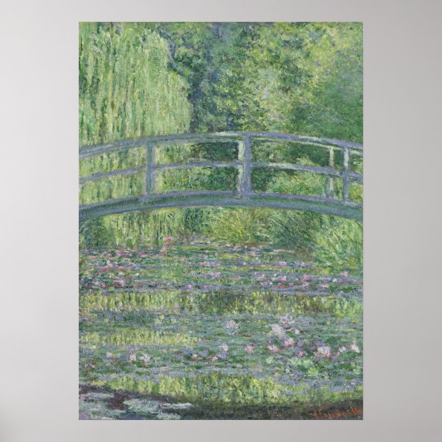 Poster Claude Monet | L'étang Nénuphar : Harmonie verte (Devant)