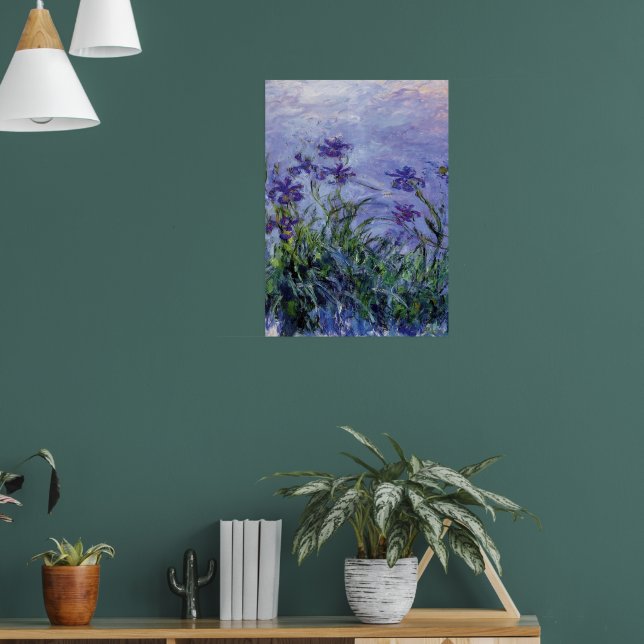 Poster Claude Monet Lilac Irises (Salon 1)