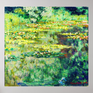 Poster Claude Monet - Lillies d'eau - Bassin des Nymphéas