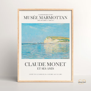 Poster Claude Monet Low Tide à Pourville près de Dieppe A
