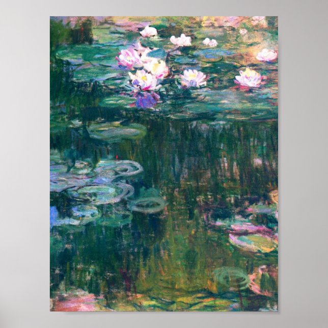 Poster Claude Monet - Lys à eau, 1914 (Devant)